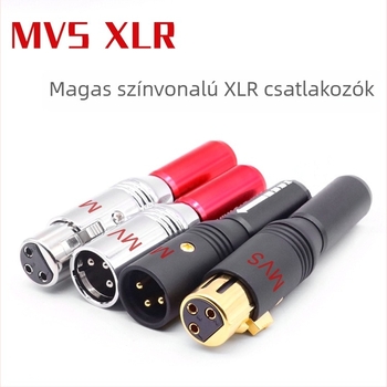 XLR audio csatlakozó készlet — tiszta réz aranyozással, kiegyensúlyozott csatlakozó (Márka: MVS/Magic Recitation; Működési hőmérséklet-tartomány: -40…80 °C; Tanúsítvány: gyári ellenőrzés)