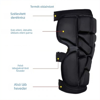 Védő nadrág korcsolyázáshoz és síeléshez csípő-, térd- és könyökvédő párnákkal – habanyag, univerzális szabás