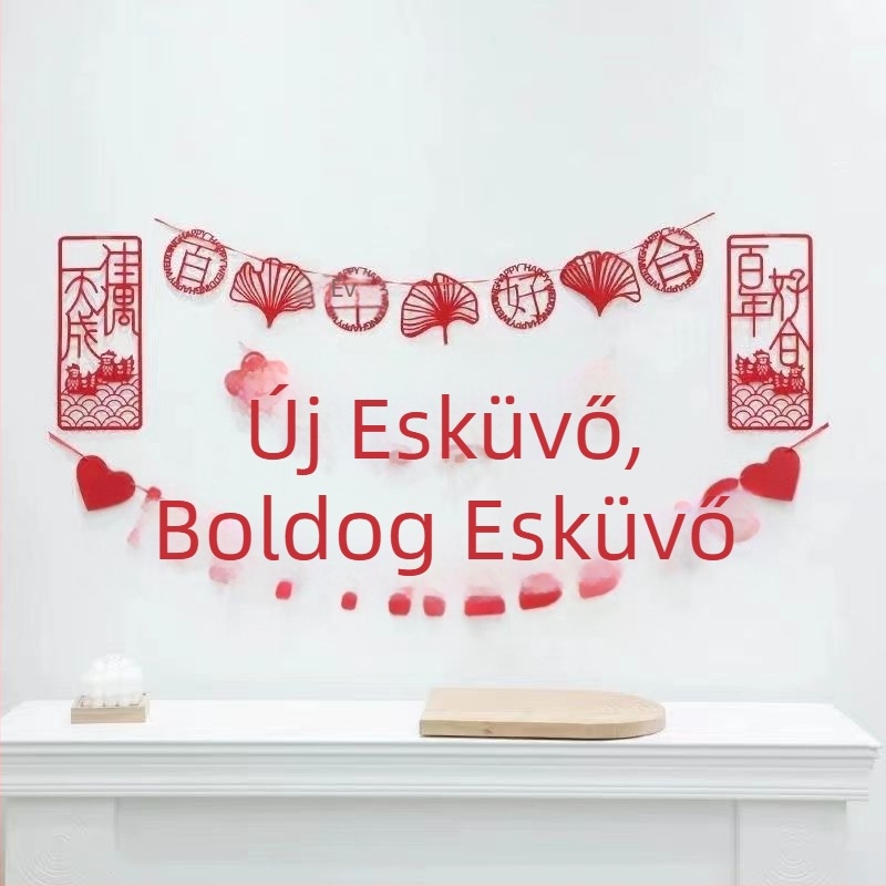 Jubilee Lahua szalag falikép esküvőre, nem szőtt anyag, esküvői ünnepségre, helyszín-elrendezési kellék