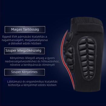 Ellando Csípővédő Nadrág – Csípő és Derék Védelme, Rollerezéshez, Síeléshez és Kerékpározáshoz, 20 mm vastagságú, Poliészter anyag