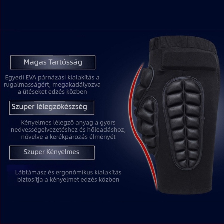 Ellando Csípővédő Nadrág – Csípő és Derék Védelme, Rollerezéshez, Síeléshez és Kerékpározáshoz, 20 mm vastagságú, Poliészter anyag
