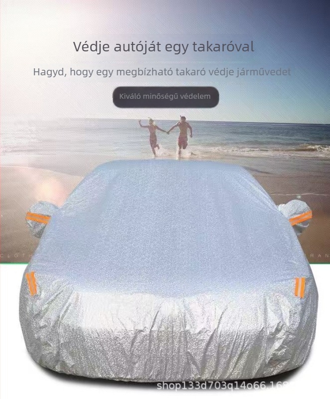 Univerzális autóvédő huzat minden évszakra, vastag fleece béléssel, UV‑védelmet nyújtó, vízálló és porálló
