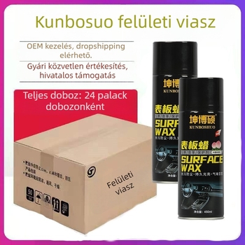 Kun Boshuo Műszerfal-viasz belső kárpitokhoz – Folyékony, gázalapú, 3 éves szavatosság, belső használatra, Tanúsítvány 001