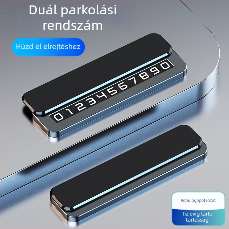 Rejtett ideiglenes parkolótábla – fém autó belső kiegészítő, Márka Group ch, Származás Zhejiang