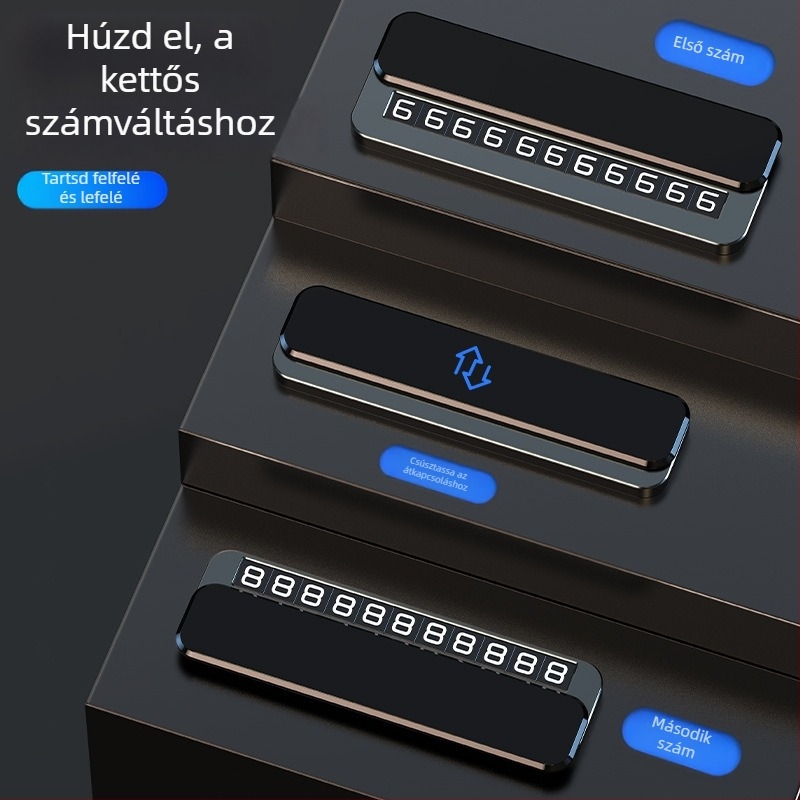 Rejtett ideiglenes parkolótábla – fém autó belső kiegészítő, Márka Group ch, Származás Zhejiang