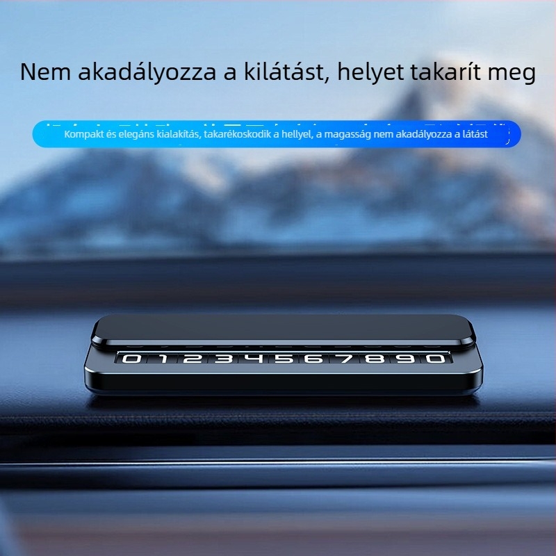 Rejtett ideiglenes parkolótábla – fém autó belső kiegészítő, Márka Group ch, Származás Zhejiang