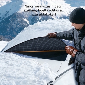 Autó hóvédő takaró: első szélvédő és panoráma üveg, megnövelt ablakfedettség