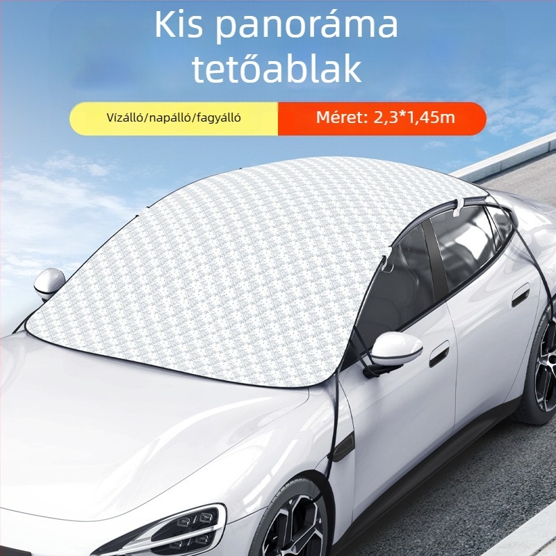 Autó hóvédő takaró: első szélvédő és panoráma üveg, megnövelt ablakfedettség