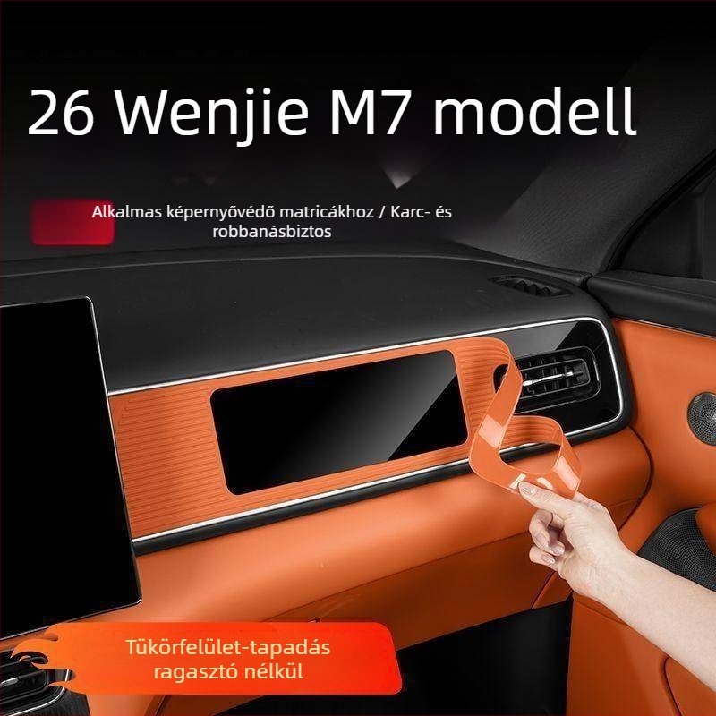 26 modellhez illeszkedő New AITO M7 műszerfal kijelző védő, szilikon pad és belső dekorációs kiegészítők