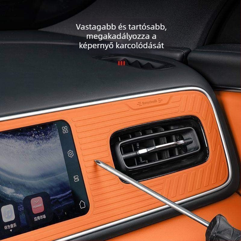 26 modellhez illeszkedő New AITO M7 műszerfal kijelző védő, szilikon pad és belső dekorációs kiegészítők