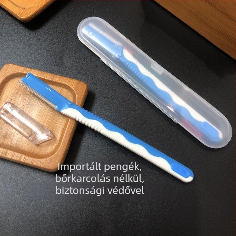 Szemöldökcsipesz, rozsdamentes acél 430, kilenc lyukú dizájn, csúszásmentes, megerősített egyenes ferde végű csipesz