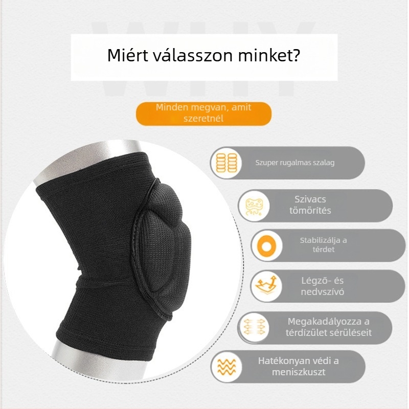 Jóga térdvédők latex-elasztikus rosttal, légáteresztők, védik a térdet, felnőtteknek