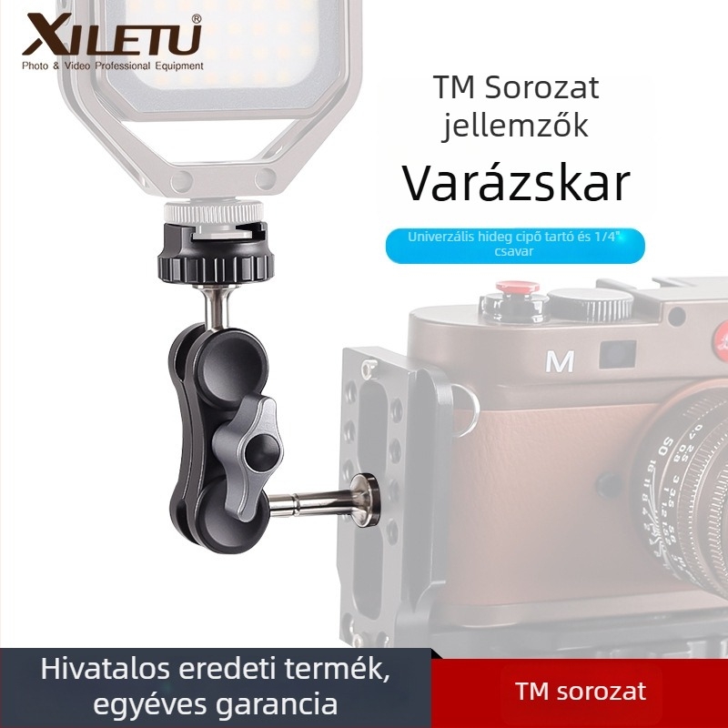 Magic Arm mobiltelefonhoz és monitorhoz, ball-head fejjel – teherbírás 1,5 kg, tömeg 145 g, anyagok: rozsdamentes acél és alumíniumötvözet