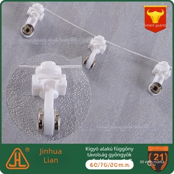 Kígyó függöny sín tartozékok – J20-061, POM, függönyökhöz, csúszó gyöngyök