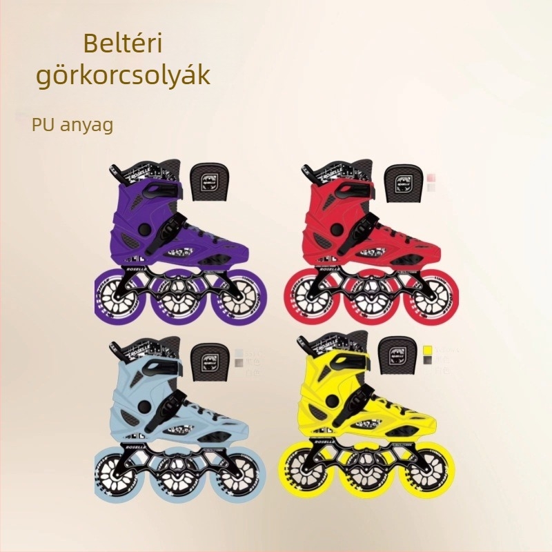 Görkorcsolya - Uniszex, PU kerekek, egysoros, Roselle márka
