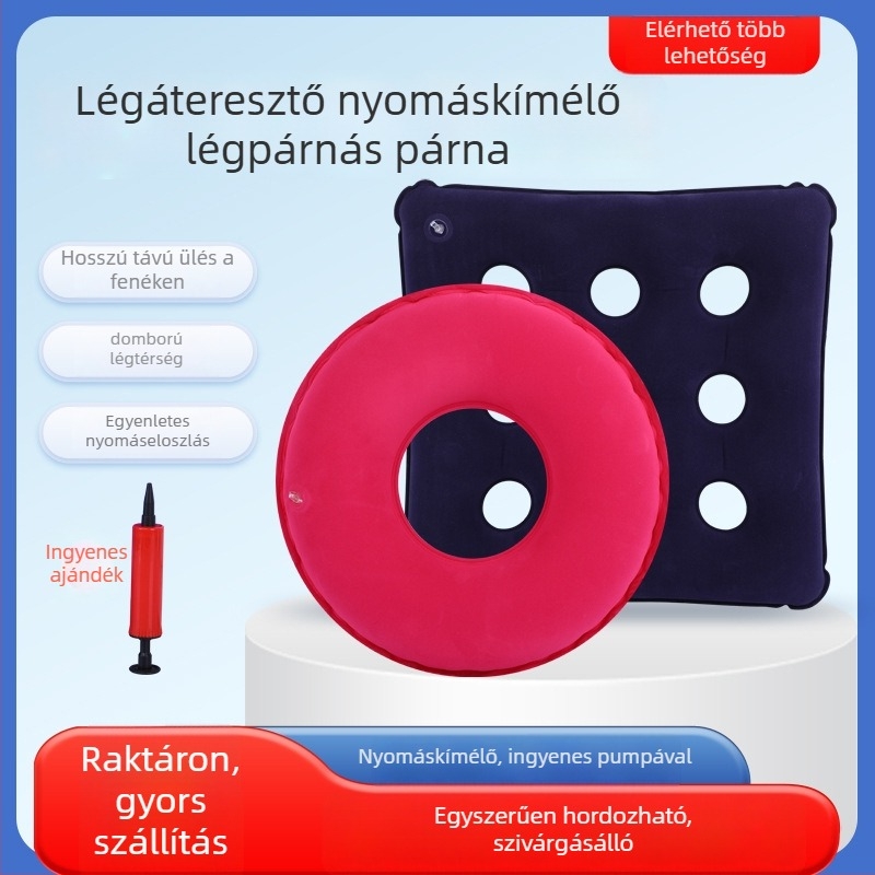 Ágyhoz kötött beteg részére – nem felfújható PVC párna a nyomásos fekélyek megelőzésére