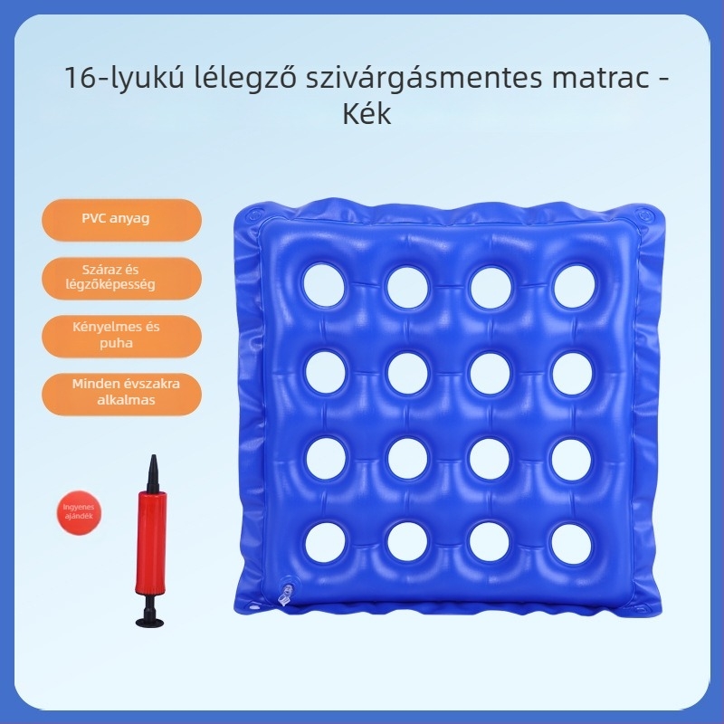 Ágyhoz kötött beteg részére – nem felfújható PVC párna a nyomásos fekélyek megelőzésére