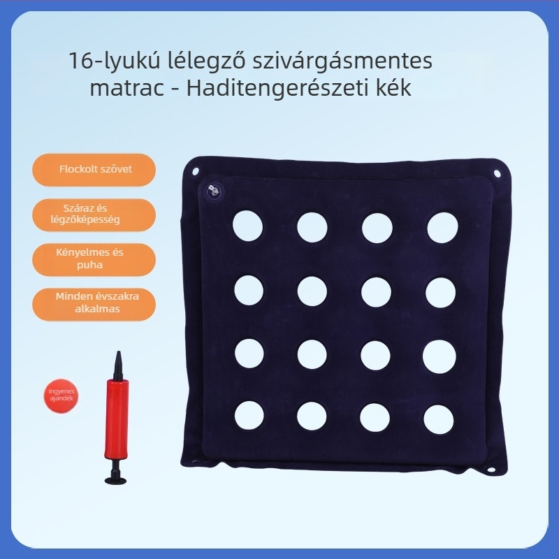 Ágyhoz kötött beteg részére – nem felfújható PVC párna a nyomásos fekélyek megelőzésére