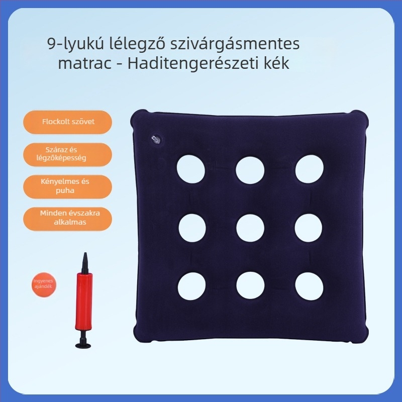 Ágyhoz kötött beteg részére – nem felfújható PVC párna a nyomásos fekélyek megelőzésére