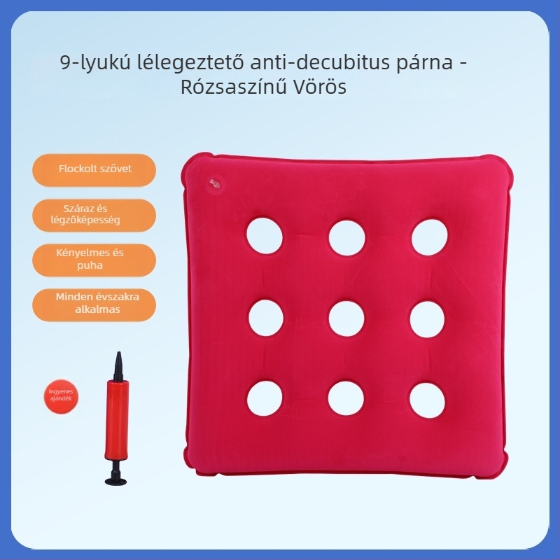 Ágyhoz kötött beteg részére – nem felfújható PVC párna a nyomásos fekélyek megelőzésére