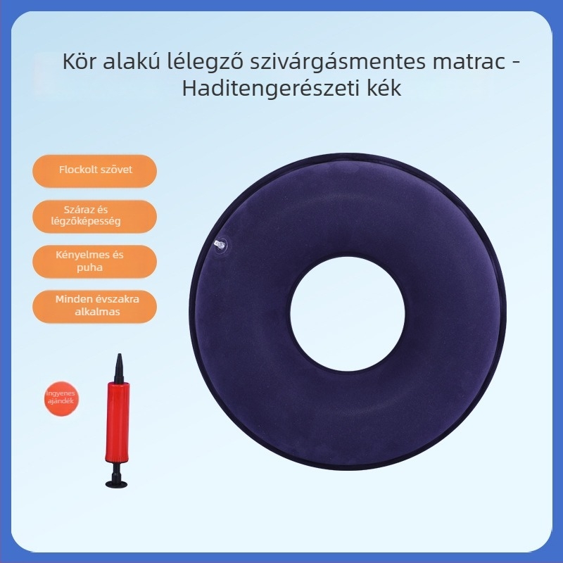Ágyhoz kötött beteg részére – nem felfújható PVC párna a nyomásos fekélyek megelőzésére