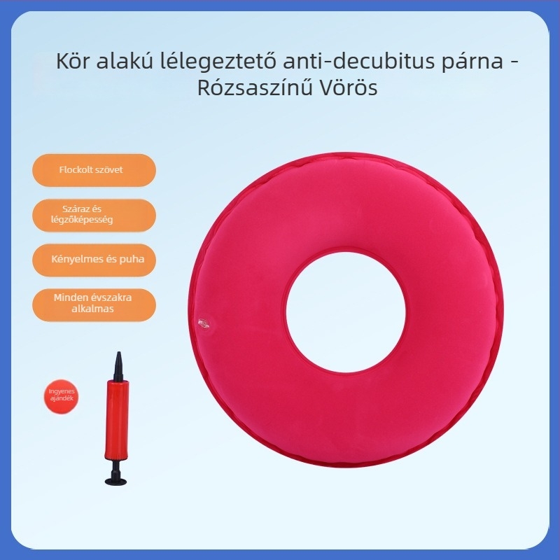 Ágyhoz kötött beteg részére – nem felfújható PVC párna a nyomásos fekélyek megelőzésére