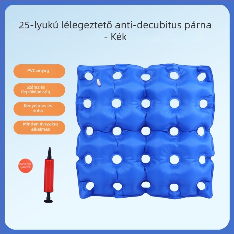 Ágyhoz kötött beteg részére – nem felfújható PVC párna a nyomásos fekélyek megelőzésére