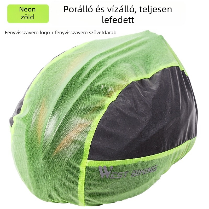 WEST BIKING kerékpár sisak esővédő — szélvédett, reflexiós, vékony vízálló anyag, logó nyomtatva, felnőtteknek
