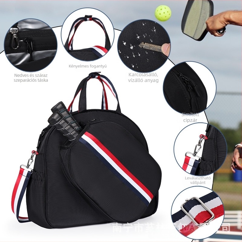 Vízálló ütőtáska tenisz- és tollaslabdához, sportos és kültéri használatra