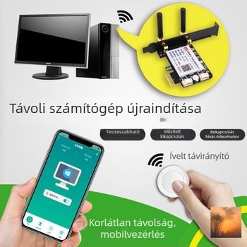 Okostelefon távoli PC-boot kártya, RF leállító, kék képernyő védelem és újraindítás védelem