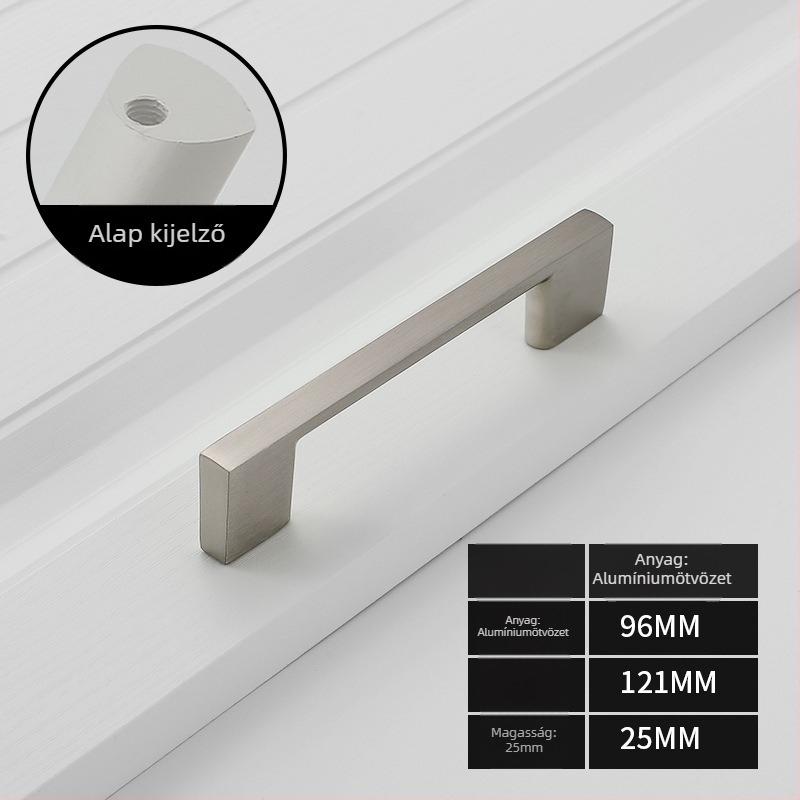 Garderobajtó fogantyú — alumíniumötvözet, oxidációs felület, modell 777, márka Lianyang, modern minimalist stílus