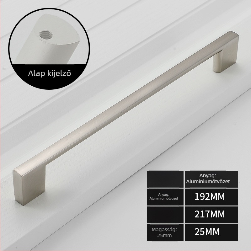 Garderobajtó fogantyú — alumíniumötvözet, oxidációs felület, modell 777, márka Lianyang, modern minimalist stílus