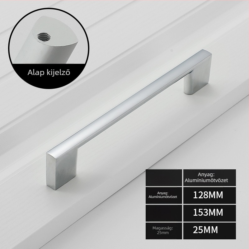 Garderobajtó fogantyú — alumíniumötvözet, oxidációs felület, modell 777, márka Lianyang, modern minimalist stílus