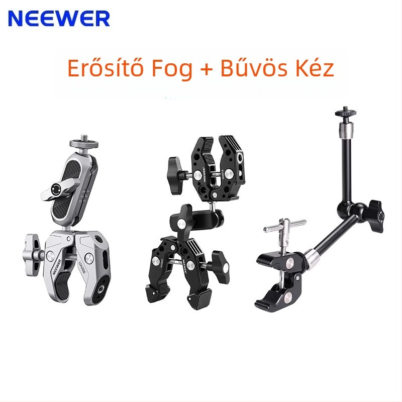 Neewer alumínium ötvözetű mágikus kar – univerzális fotótartó, teherbírás 2–5 kg