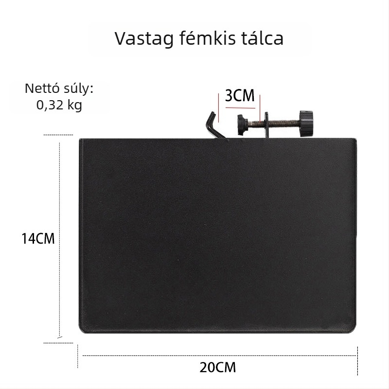 Kondenzátor mikrofon asztali tripod hangkártya tálcával és tárolópolccal, modell YH-02, márka With Constant Technology
