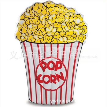 PVC felfújható úszó platform söröspohár és popcorn formákkal