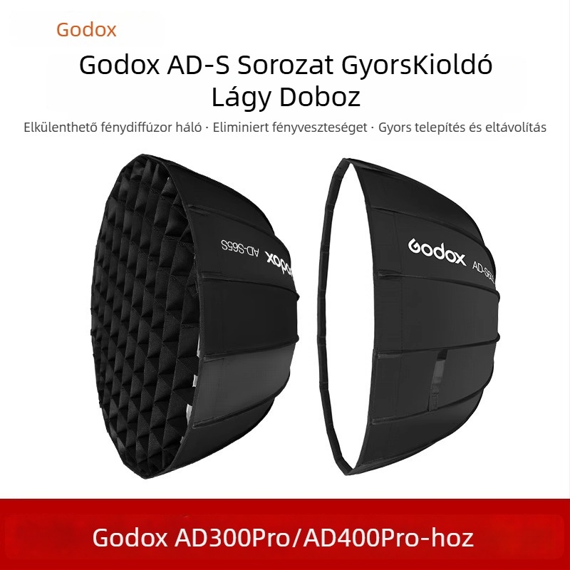 Soft light box AD-S85S a God cowtól, kompatibilis az AD400-tel, anyag: Flocking
