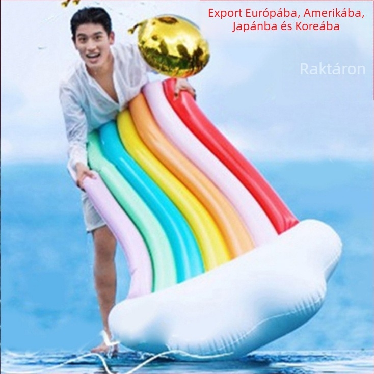 Cardinal felfújható medencei úszóágy, környezetbarát PVC, felhőmintázat