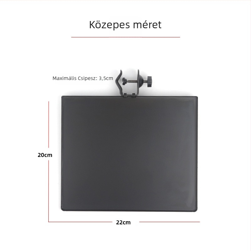 Fém mikrofonállvány hangkártya tálcával, modell Sound Card Tray, a HZM&C-től, élő közvetítéshez