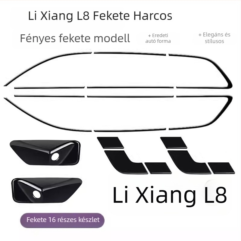 Ideális L6L7L8L9 első lökhárító dekoratív csík, ABS anyag, testreszabás nélkül, kompatibilis L6L7L8L9 modellekkel