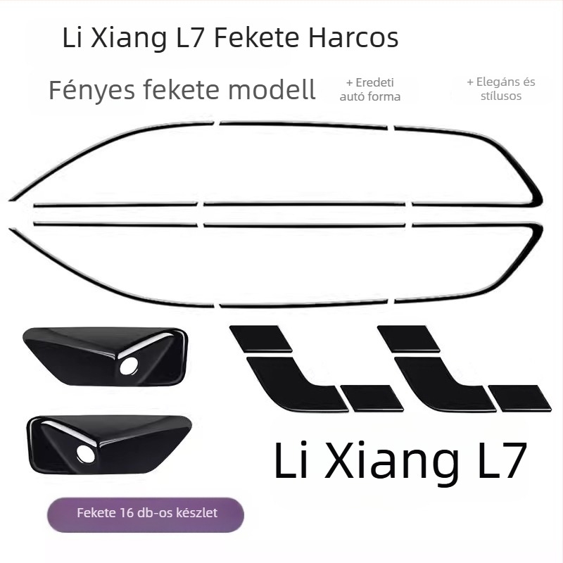 Ideális L6L7L8L9 első lökhárító dekoratív csík, ABS anyag, testreszabás nélkül, kompatibilis L6L7L8L9 modellekkel