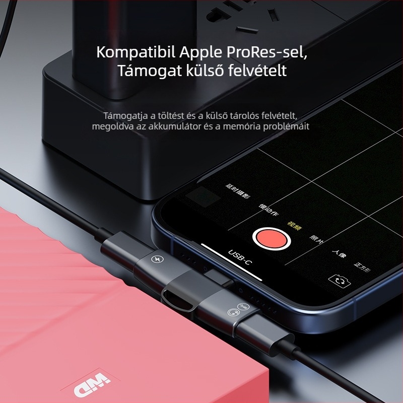 Dual USB-C audióadapter – 2-in-1 a hívásokhoz és zenéhez, vonali vezérlés, külső felvétel, Android-kompatibilis