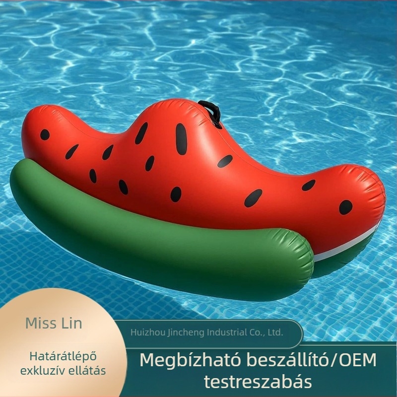 Új hálós függőágy medencéhez — dinnyemintás úszóeszköz, felnőtteknek és gyermekeknek
