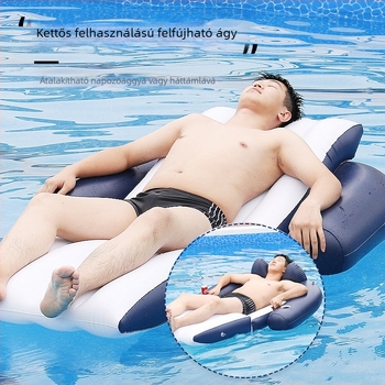 PVC-felfújható lounge kanapé vízen – úszó ágy strandhoz és kültéri használatra