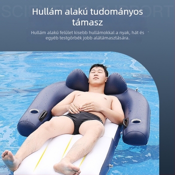 PVC-felfújható lounge kanapé vízen – úszó ágy strandhoz és kültéri használatra