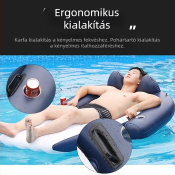 PVC-felfújható lounge kanapé vízen – úszó ágy strandhoz és kültéri használatra