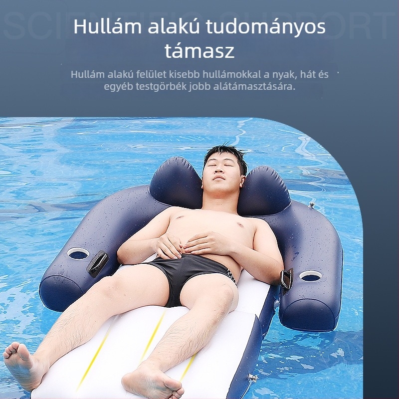 PVC-felfújható lounge kanapé vízen – úszó ágy strandhoz és kültéri használatra