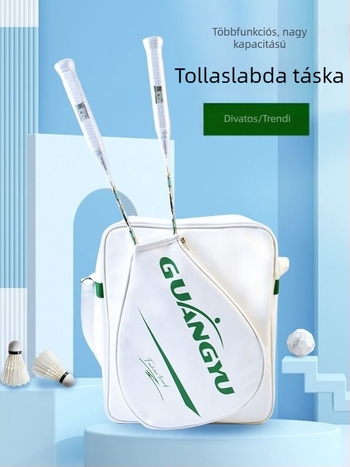 Bádminton ütő hátizsák, uniszex, PU bőr sporttáska