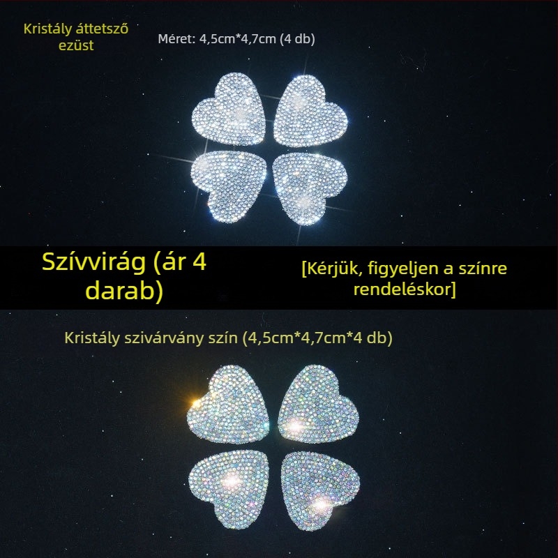 Karikatúra motívummal ellátott matrica, kristály üveg, öntapadós dekoratív burkolat (Márka: Bright Flash; Anyag: Rhinestone glass; Telepítés: Öntapadó; Mintázat: Karikatúra)