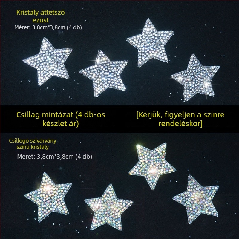 Karikatúra motívummal ellátott matrica, kristály üveg, öntapadós dekoratív burkolat (Márka: Bright Flash; Anyag: Rhinestone glass; Telepítés: Öntapadó; Mintázat: Karikatúra)
